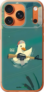 Силиконовый чехол Уточка с автоматом для Apple iPhone 17 PRO MAX - 6356u-4029 изображение 