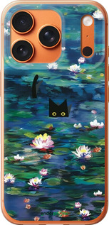 Силиконовый чехол Чехол с изображением водяных лилий Моне и кошек для Apple iPhone 17 PRO MAX - 6399u-4029 изображение 