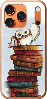 Силиконовый чехол Сова и книги для Apple iPhone 17 PRO MAX - 6436u-4029 изображение 