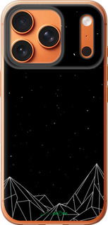 Силиконовый чехол Черно белые абстрактные горы для Apple iPhone 17 PRO MAX - 6437u-4029 изображение 