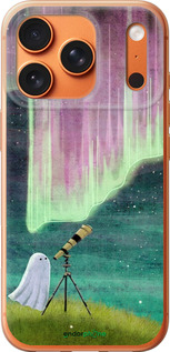 Силиконовый чехол Привидение и звезды для Apple iPhone 17 PRO MAX - 6443u-4029 изображение 