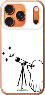 Силиконовый чехол Привидение астроном для Apple iPhone 17 PRO MAX - 6444u-4029 изображение 