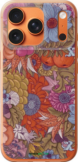 Силиконовый чехол Абстрактные цветы для Apple iPhone 17 PRO MAX - 6526u-4029 изображение 