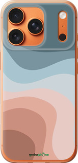 Силиконовый чехол С синими и розовыми волнами в стиле ретро для Apple iPhone 17 PRO MAX - 6532u-4029 изображение 