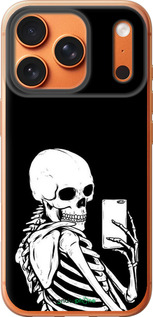 Силиконовый чехол Скелет делает Selfie для Apple iPhone 17 PRO MAX - 6535u-4029 изображение 