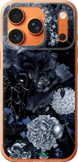 Силиконовый чехол Абстрактный цветочный рисунок в синих тонах для Apple iPhone 17 PRO MAX - 6539u-4029 изображение 