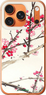 Силиконовый чехол Принт с изображением цветения сакуры для Apple iPhone 17 PRO MAX - 6545u-4029 изображение 