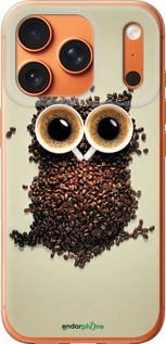 Силиконовый чехол Сова из кофе для Apple iPhone 17 PRO MAX - 777u-4029 изображение 