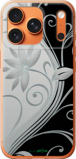 Силиконовый чехол Цветы на чёрно-белом фоне для Apple iPhone 17 PRO MAX - 840u-4029 изображение 