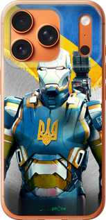 Силиконовый чехол Украинский киборг для Apple iPhone 17 PRO MAX - 980u-4029 изображение 