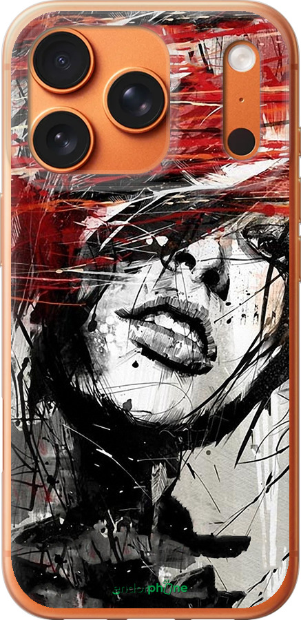 Силиконовый чехол Лицо девушки для Apple iPhone 17 PRO MAX - 1162u-4029 изображение 