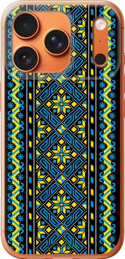 Силиконовый чехол Вышиванка 39 для Apple iPhone 17 PRO MAX - 1173u-4029 изображение 