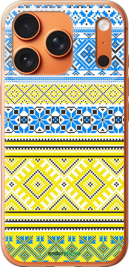 Силиконовый чехол Вышиванка 40 для Apple iPhone 17 PRO MAX - 1174u-4029 изображение 