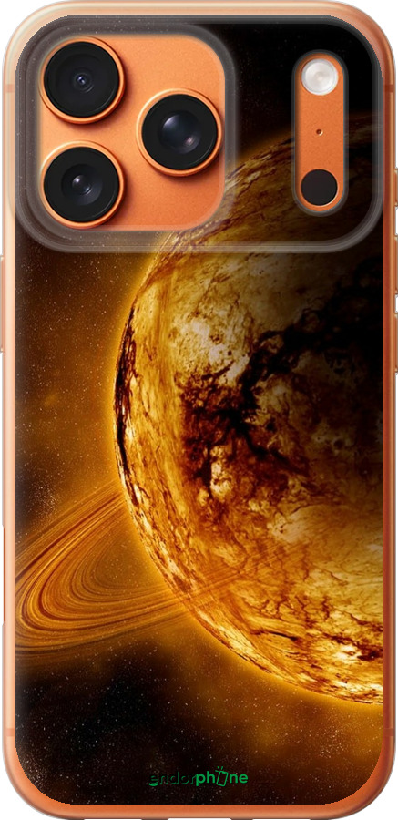 Силиконовый чехол Жёлтый Сатурн для Apple iPhone 17 PRO MAX - 170u-4029 изображение 