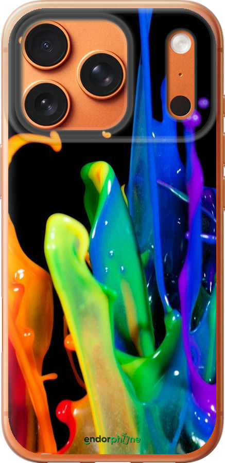 Силиконовый чехол брызги краски для Apple iPhone 17 PRO MAX - 3957u-4029 изображение 