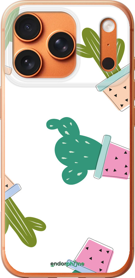 Силиконовый чехол Кактусы в горшочках для Apple iPhone 17 PRO MAX - 3968u-4029 изображение 