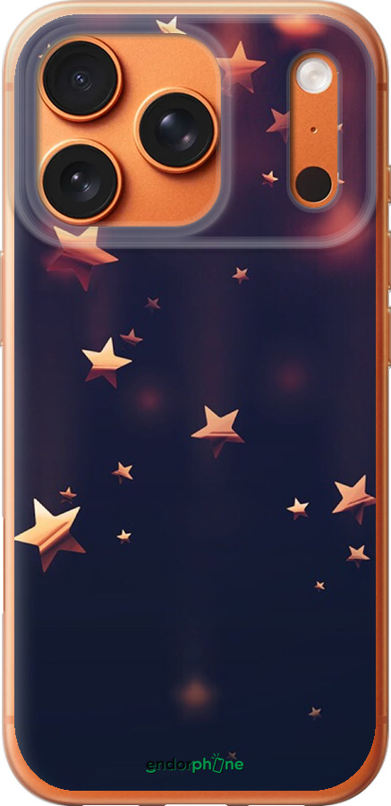 Силиконовый чехол Падающие звезды для Apple iPhone 17 PRO MAX - 3974u-4029 изображение 