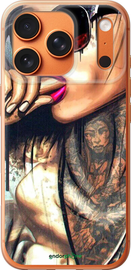 Силіконовий чехол Дівчина в тату для Apple iPhone 17 PRO MAX - 4001u-4029 изображение 