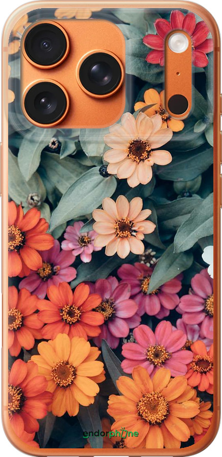 Силиконовый чехол Beauty flowers для Apple iPhone 17 PRO MAX - 4050u-4029 изображение 