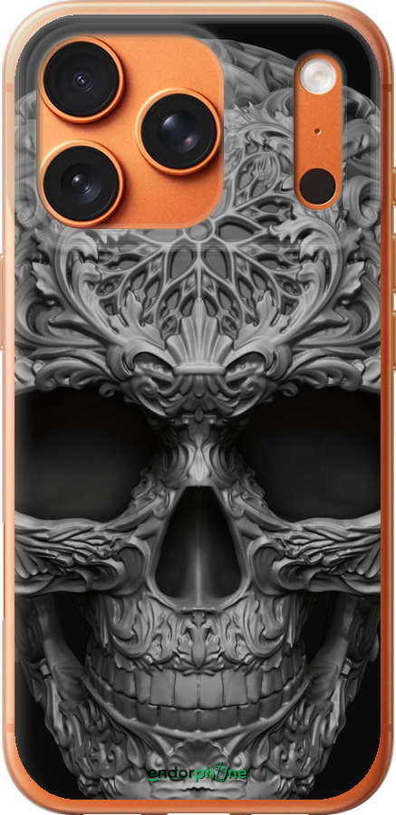 Силіконовий чехол skull-ornament для Apple iPhone 17 PRO MAX - 4101u-4029 изображение 