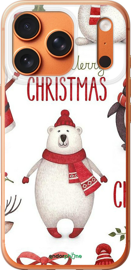 Силиконовый чехол Merry Christmas для Apple iPhone 17 PRO MAX - 4106u-4029 изображение 