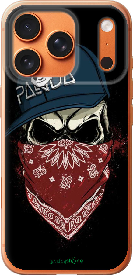 Силиконовый чехол Череп в кепке для Apple iPhone 17 PRO MAX - 4127u-4029 изображение 