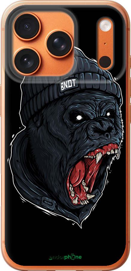 Силиконовый чехол Обезьяна в ярости для Apple iPhone 17 PRO MAX - 4137u-4029 изображение 