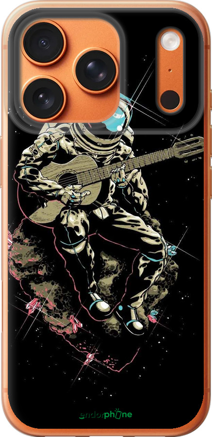 Силиконовый чехол Космонавт с гиратой для Apple iPhone 17 PRO MAX - 4138u-4029 изображение 