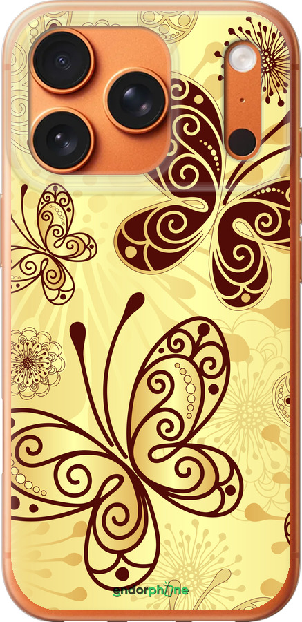 Силиконовый чехол Красивые бабочки для Apple iPhone 17 PRO MAX - 4170u-4029 изображение 