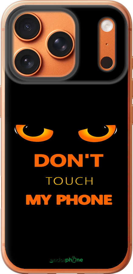 Силиконовый чехол Don't touch the phone для Apple iPhone 17 PRO MAX - 4261u-4029 изображение 