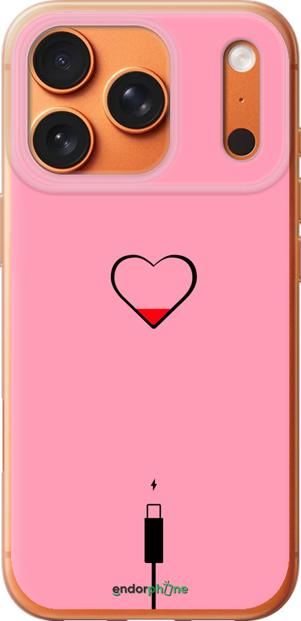 Силиконовый чехол Подзарядка сердца1 для Apple iPhone 17 PRO MAX - 4275u-4029 изображение 
