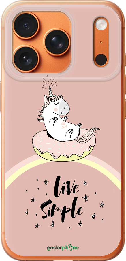 Силиконовый чехол Единорожка в пончике для Apple iPhone 17 PRO MAX - 4282u-4029 изображение 