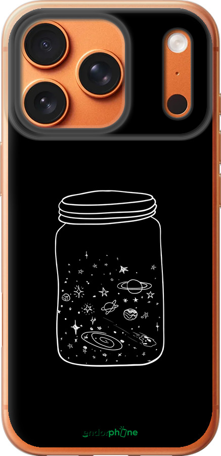 Силиконовый чехол Космос в банке для Apple iPhone 17 PRO MAX - 4297u-4029 изображение 