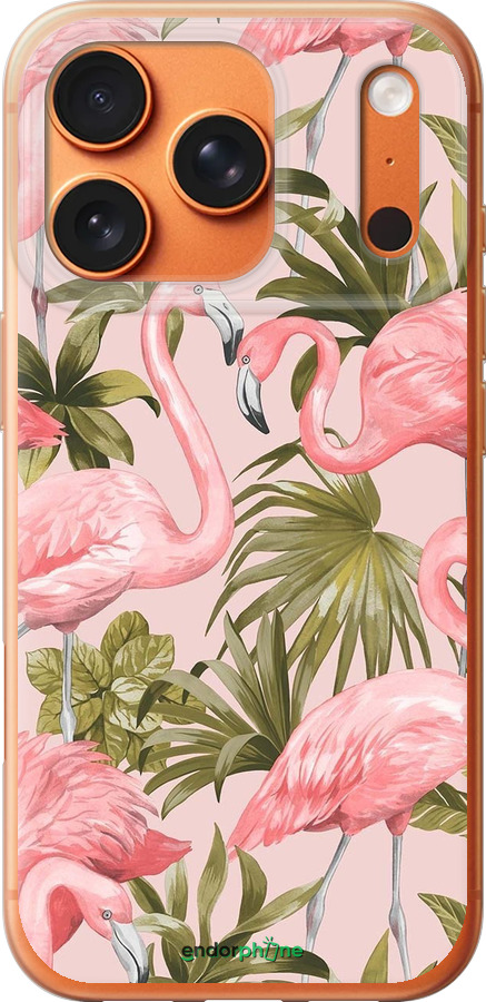 Силиконовый чехол фламинго 2 для Apple iPhone 17 PRO MAX - 4360u-4029 изображение 