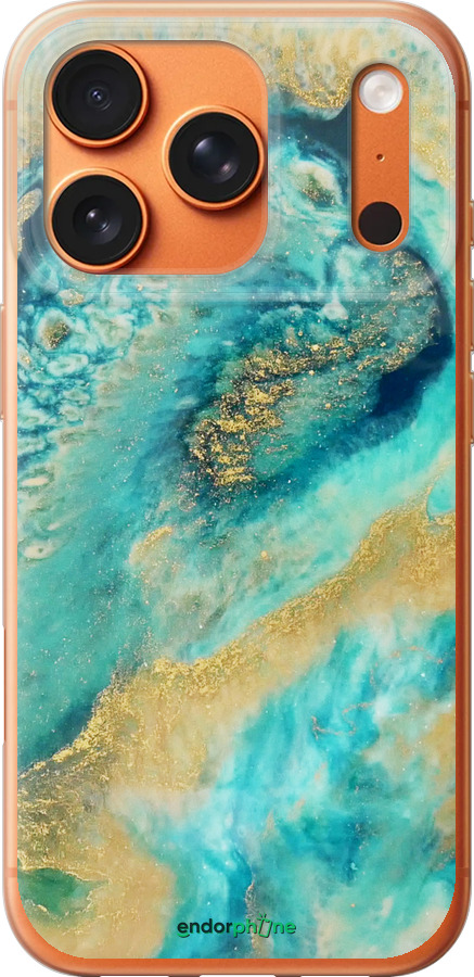 Силиконовый чехол Green marble для Apple iPhone 17 PRO MAX - 4365u-4029 изображение 