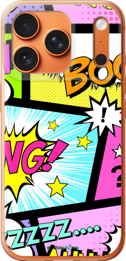 Силиконовый чехол Комикс 1 для Apple iPhone 17 PRO MAX - 4407u-4029 изображение 