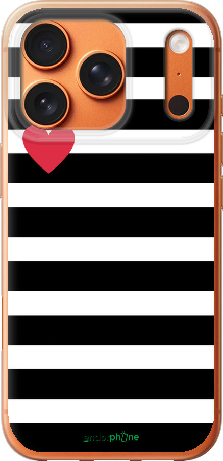 Силиконовый чехол Черно-белые полосы для Apple iPhone 17 PRO MAX - 4461u-4029 изображение 