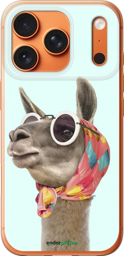 Силиконовый чехол Модная лама для Apple iPhone 17 PRO MAX - 4479u-4029 изображение 