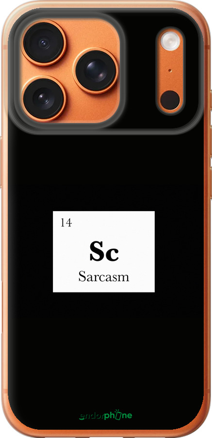 Силиконовый чехол Сарказм для Apple iPhone 17 PRO MAX - 4501u-4029 изображение 