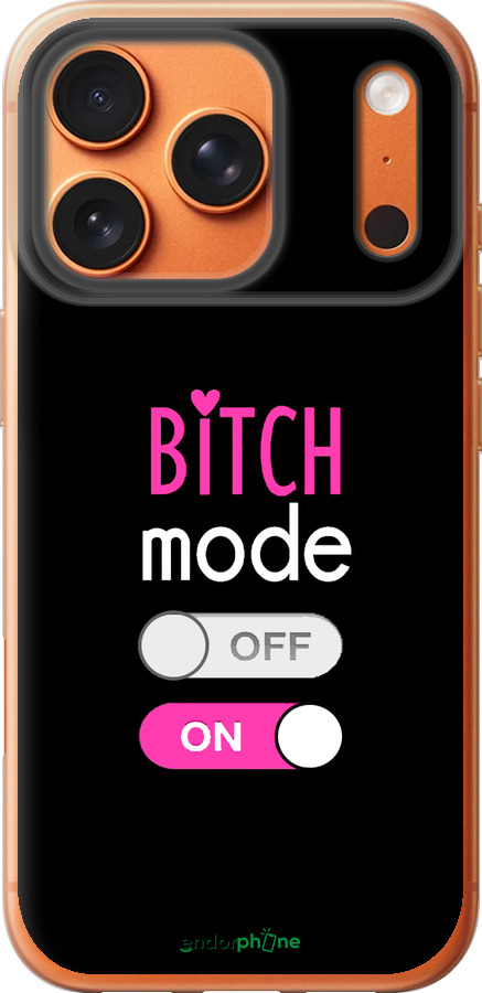 Силиконовый чехол Bitch mode для Apple iPhone 17 PRO MAX - 4548u-4029 изображение 