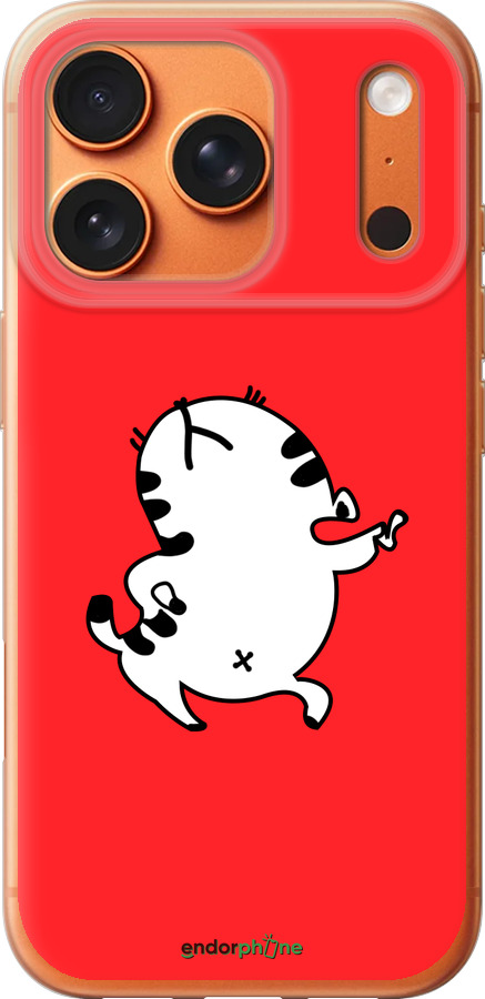 Силиконовый чехол Котик для Apple iPhone 17 PRO MAX - 4577u-4029 изображение 