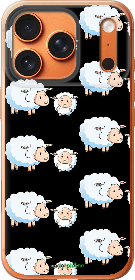 Силиконовый чехол Овечки1 для Apple iPhone 17 PRO MAX - 4637u-4029 изображение 