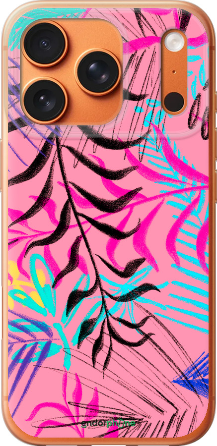 Силиконовый чехол Растительный узор 2 для Apple iPhone 17 PRO MAX - 4740u-4029 изображение 