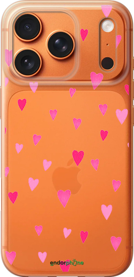 Силиконовый чехол Сердечки 2 для Apple iPhone 17 PRO MAX - 4763u-4029 изображение 
