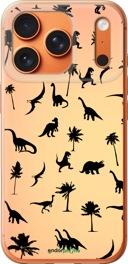 Силиконовый чехол Динозаврики 1 для Apple iPhone 17 PRO MAX - 4772u-4029 изображение 