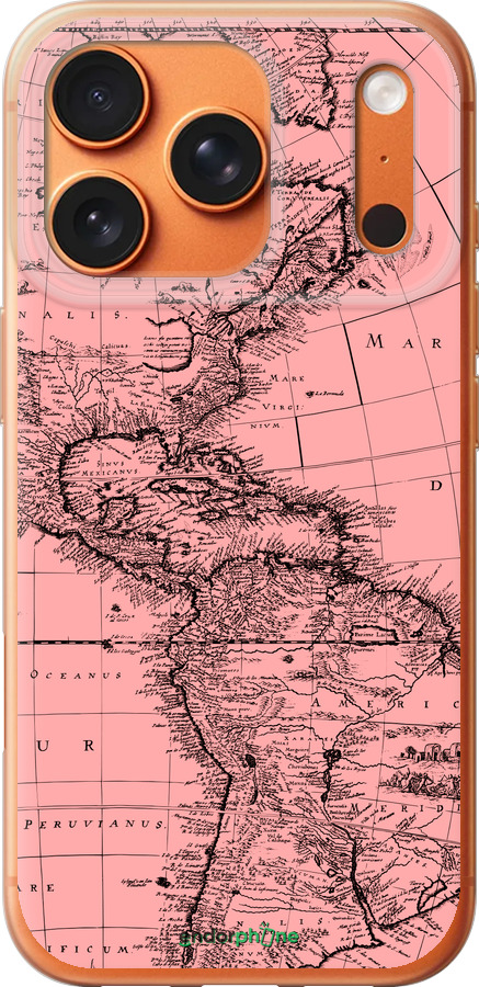 Силиконовый чехол Карта для Apple iPhone 17 PRO MAX - 4794u-4029 изображение 