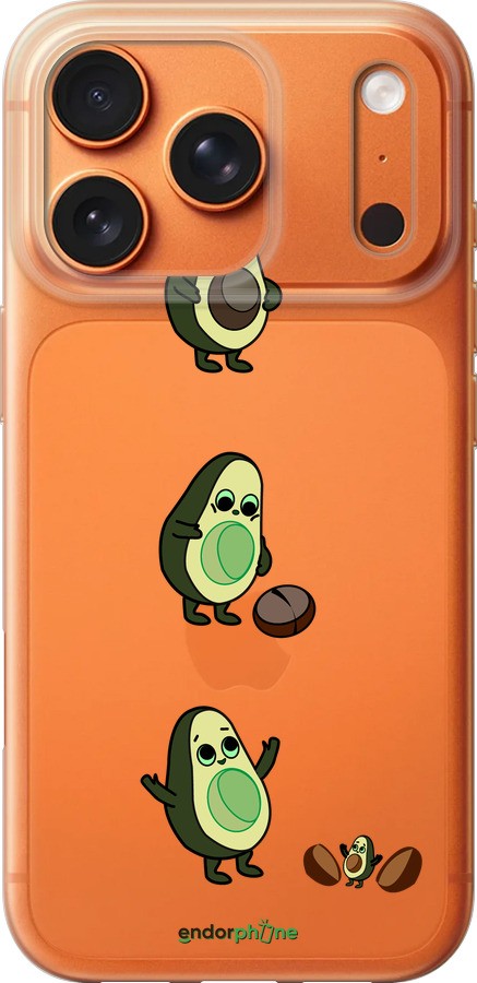 Силиконовый чехол Авокадо 1 для Apple iPhone 17 PRO MAX - 4857u-4029 изображение 