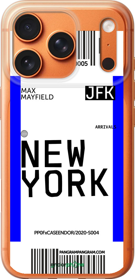 Силиконовый чехол New York для Apple iPhone 17 PRO MAX - 4861u-4029 изображение 