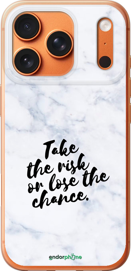 Силиконовый чехол Рискнуть или потерять шанс для Apple iPhone 17 PRO MAX - 4866u-4029 изображение 