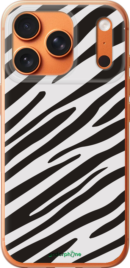 Силиконовый чехол Классическая зебра для Apple iPhone 17 PRO MAX - 4874u-4029 изображение 